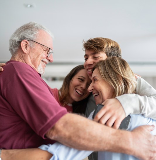 Family hug